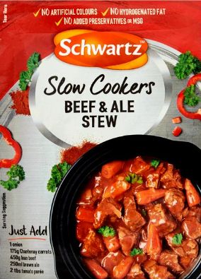 Schwartz Sachets - Beef & Ale Stew 6 x 43g